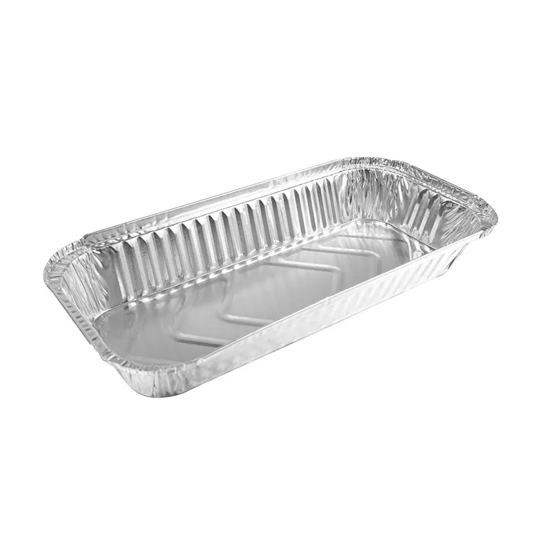 Aluminijaste posode za hrano s pokrovi